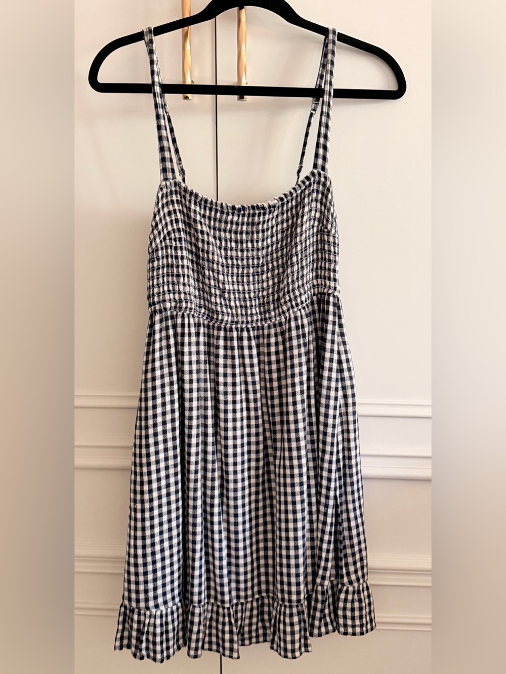 Abercrombie & Fitch Black and White Gingham Sundress
